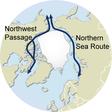 Arctic sea routes - Northern sea route and Northwest passage | GRID-Arendal