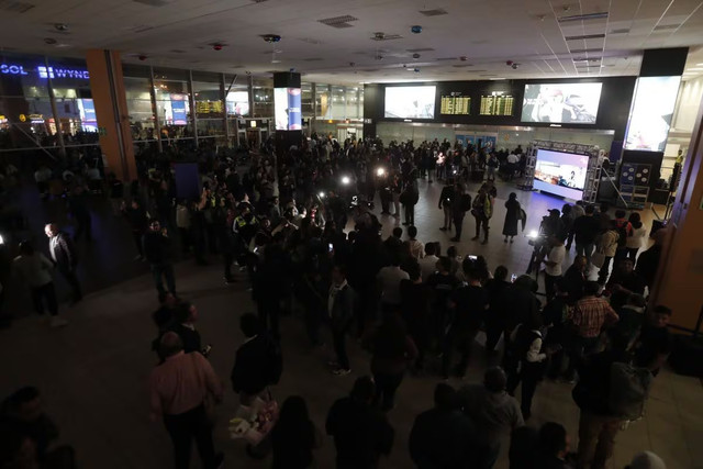Se vivió oscuridad total en el antiguo aeropuerto Jorge Chávez. Foto: Jesús Saucedo