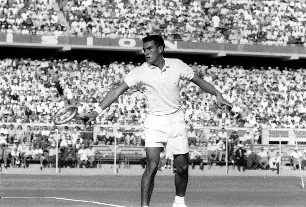 Partido exhibición de Alejandro Olmedo disputado en el Estadio Nacional el 22 de marzo de 1959. (Foto: Archivo Histórico El Comercio)