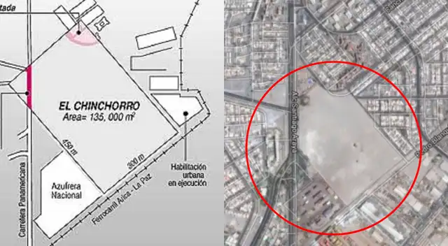 Territorio peruano dentro de Arica.