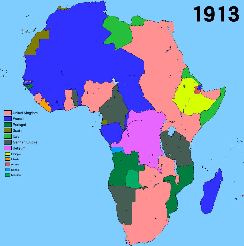 África en 1880 vs África en 1913