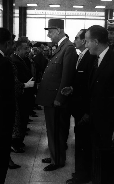 El 28 de setiembre de 1964 llego al aún aeropuerto Lima-Callao el presidente de Francia, Charles de Gaulle. (Foto: Archivo Histórico de El Comercio)