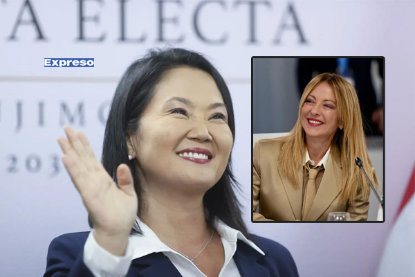 Diario expreso - De mujer a mujer: Giorgia Meloni saluda a Keiko Fujimori