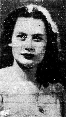 Joven rostro de la doctora Martha Hildebrandt reproducida en el diario decano, el 1 de abril de 1950. (Foto: GEC Archivo Histórico) 