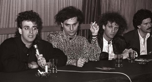Jovencísimos integrantes de la banda argentina Soda Stereo arribaron en noviembre de 1986 a nuestro país. (Foto: GEC Archivo Histórico)